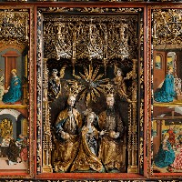 Hrad Křivoklát - detail oltáře v kapli