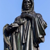  A Statue of St Ludmila at the Monument of St Wenceslas