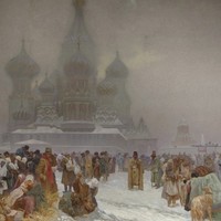 19. plátno cyklu Slovanská epopej: Zrušení nevolnictví na Rusi (1914)
